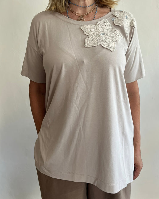 T-shirt con ricamo art.466411 PREMODE