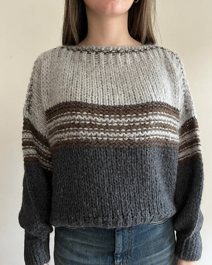 Maglia scollo barca rigato art. H23012T TENSIONE IN