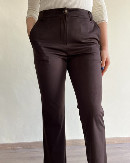 Pantalone scamosciato a trombetta art. 125063L MOTEL