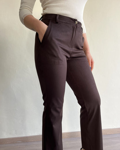 Pantalone scamosciato a trombetta art. 125063L MOTEL