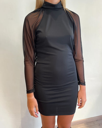 Abito maniche tulle art. TF2126 VICOLO