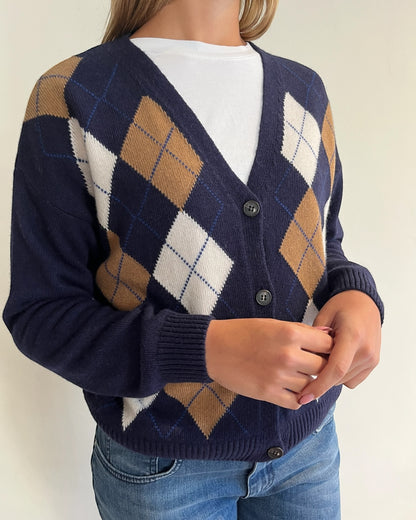 Cardigan rombi art. D82038 TENSIONE IN