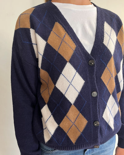Cardigan rombi art. D82038 TENSIONE IN