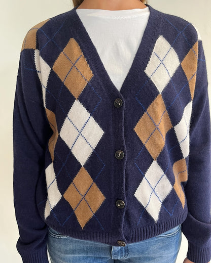 Cardigan rombi art. D82038 TENSIONE IN