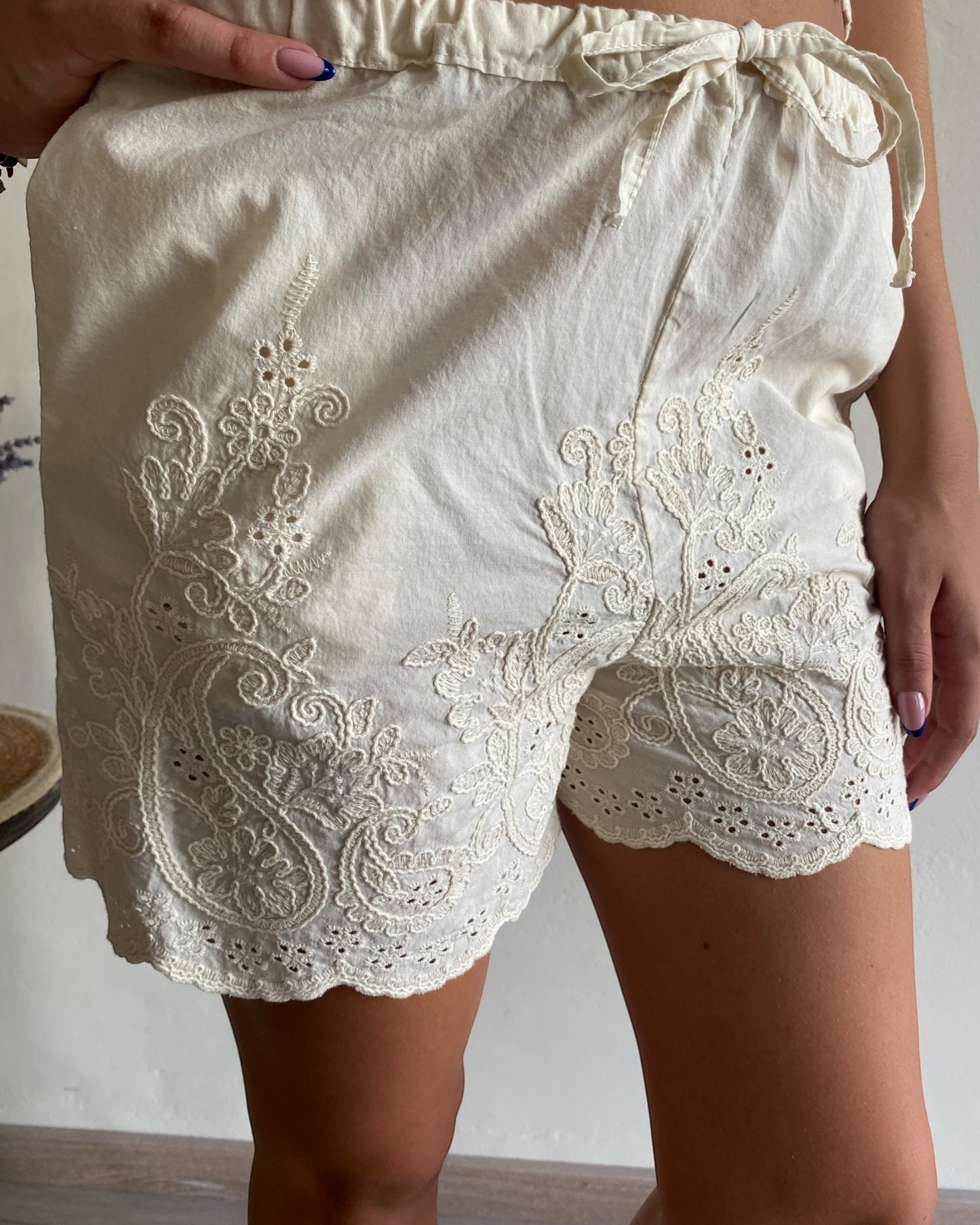 Set top e shorts in pizzo art.R782W086 DIXIE