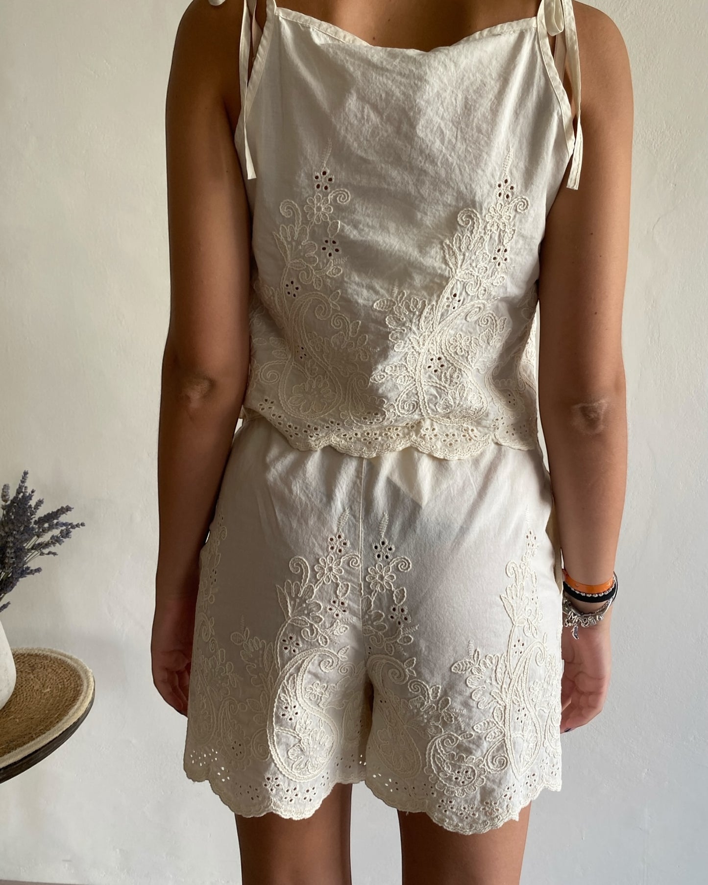 Set top e shorts in pizzo art.R782W086 DIXIE