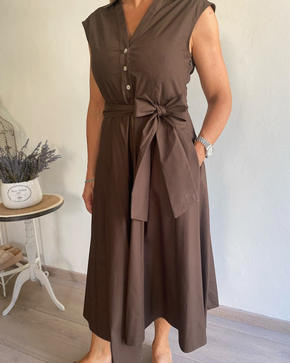 Abito con scollo camicia fondo asimmetrico art. S14XBE BEATRIZ SANDRO FERRONE