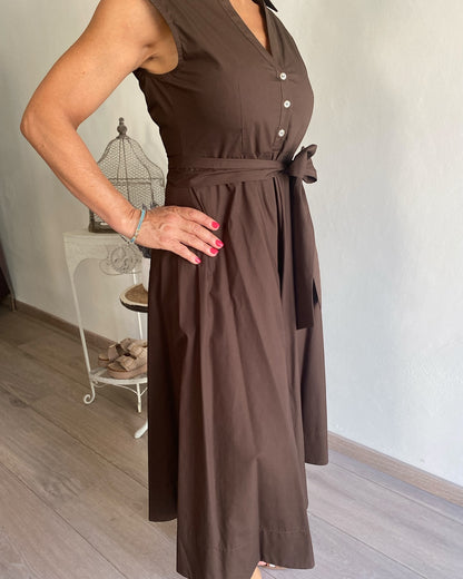 Abito con scollo camicia fondo asimmetrico art. S14XBE BEATRIZ SANDRO FERRONE