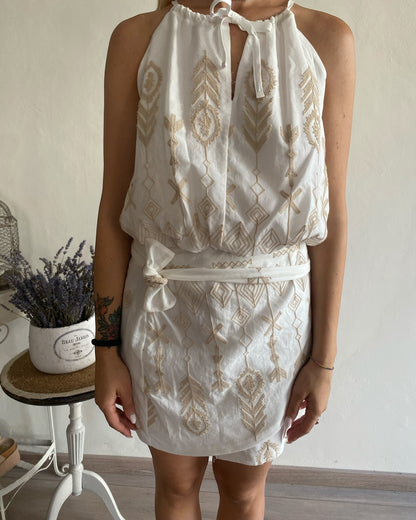 Completo top+ gonna ricamati DIXIE
