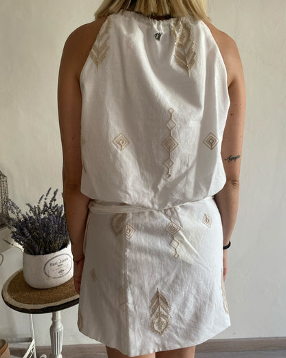 Completo top+ gonna ricamati DIXIE