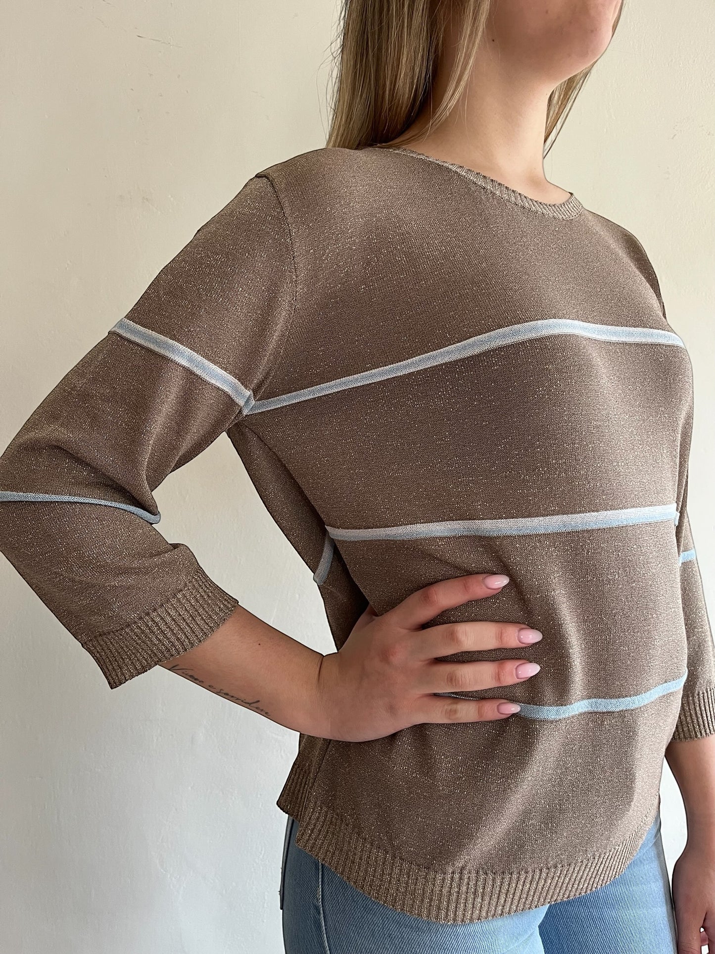 Maglia lurex con righe art. 596060 D.M.G.