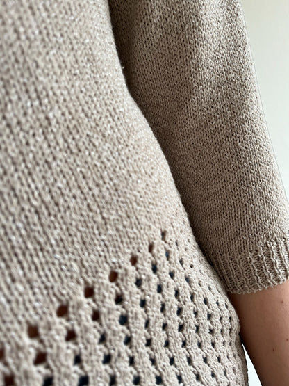 Maglia manica 3/4 con dettaglio traforato art. 55008 AMARYNTH