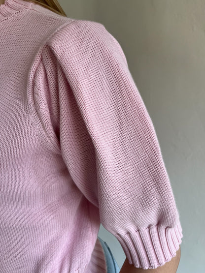 Maglia crop manica palloncino art. 7AB7062 VICOLO