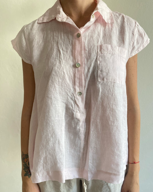 Camicia lino con taschino art. 5045 CHEAP&CHIP