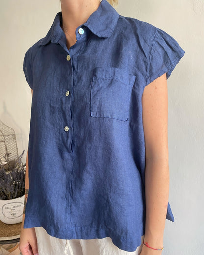 Camicia lino con taschino art. 5045 CHEAP&CHIP