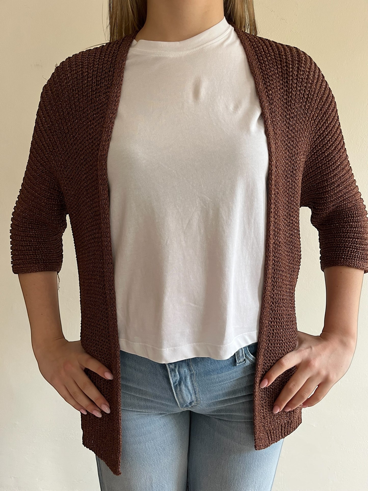 Cardigan lurex lungo art. 5AB5021 VICOLO