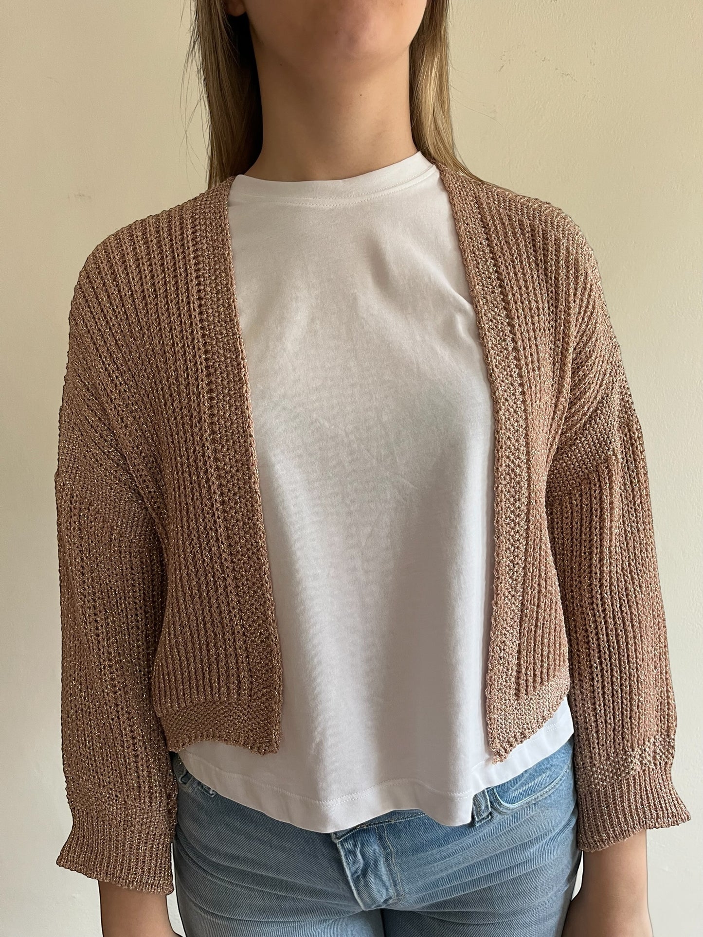 Cardigan lurex corto art. 5AB5022 VICOLO