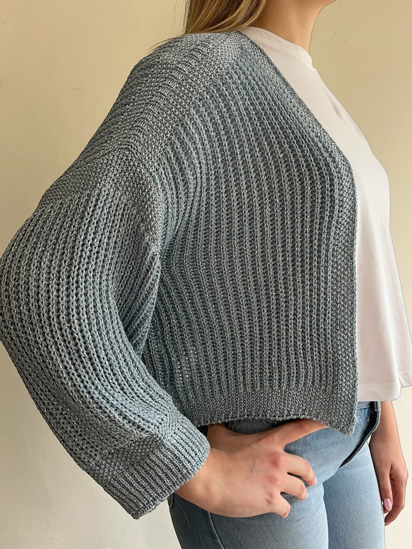 Cardigan lurex corto art. 5AB5022 VICOLO