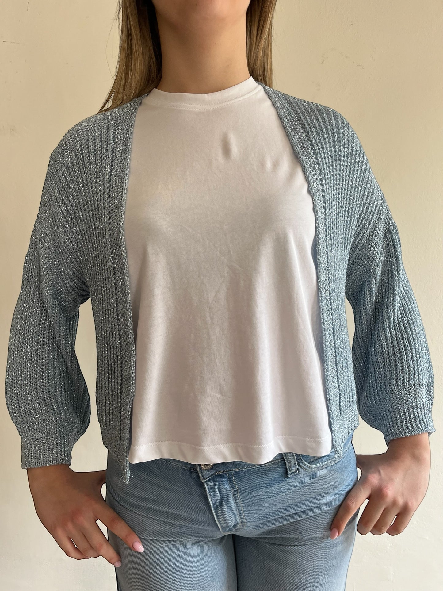 Cardigan lurex corto art. 5AB5022 VICOLO