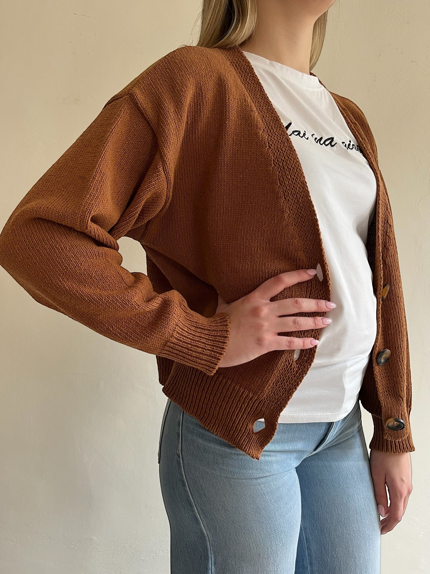 Cardigan crop art. 5AB5015 VICOLO
