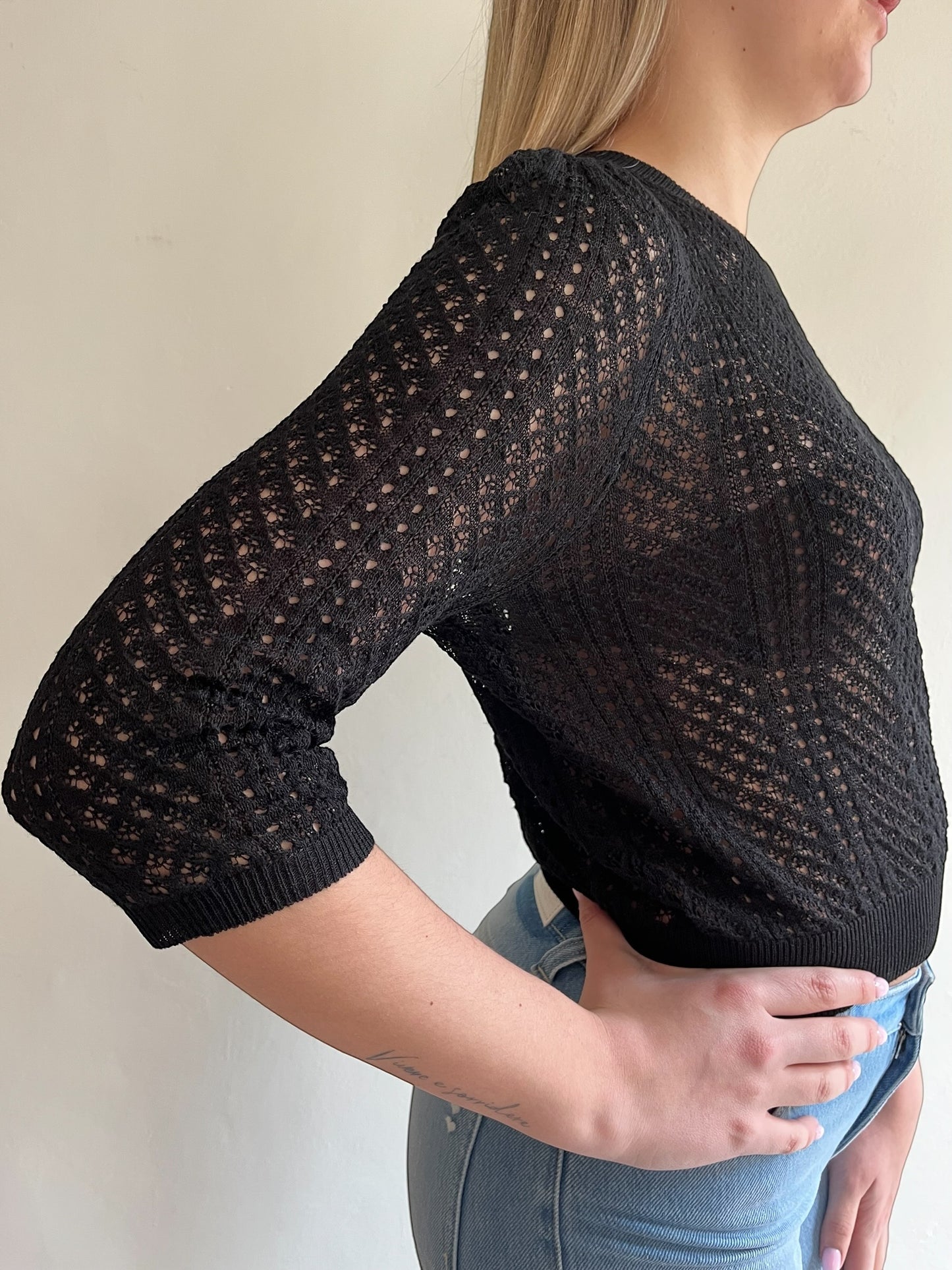 Maglia crop traforata art. 2AB2176 VICOLO