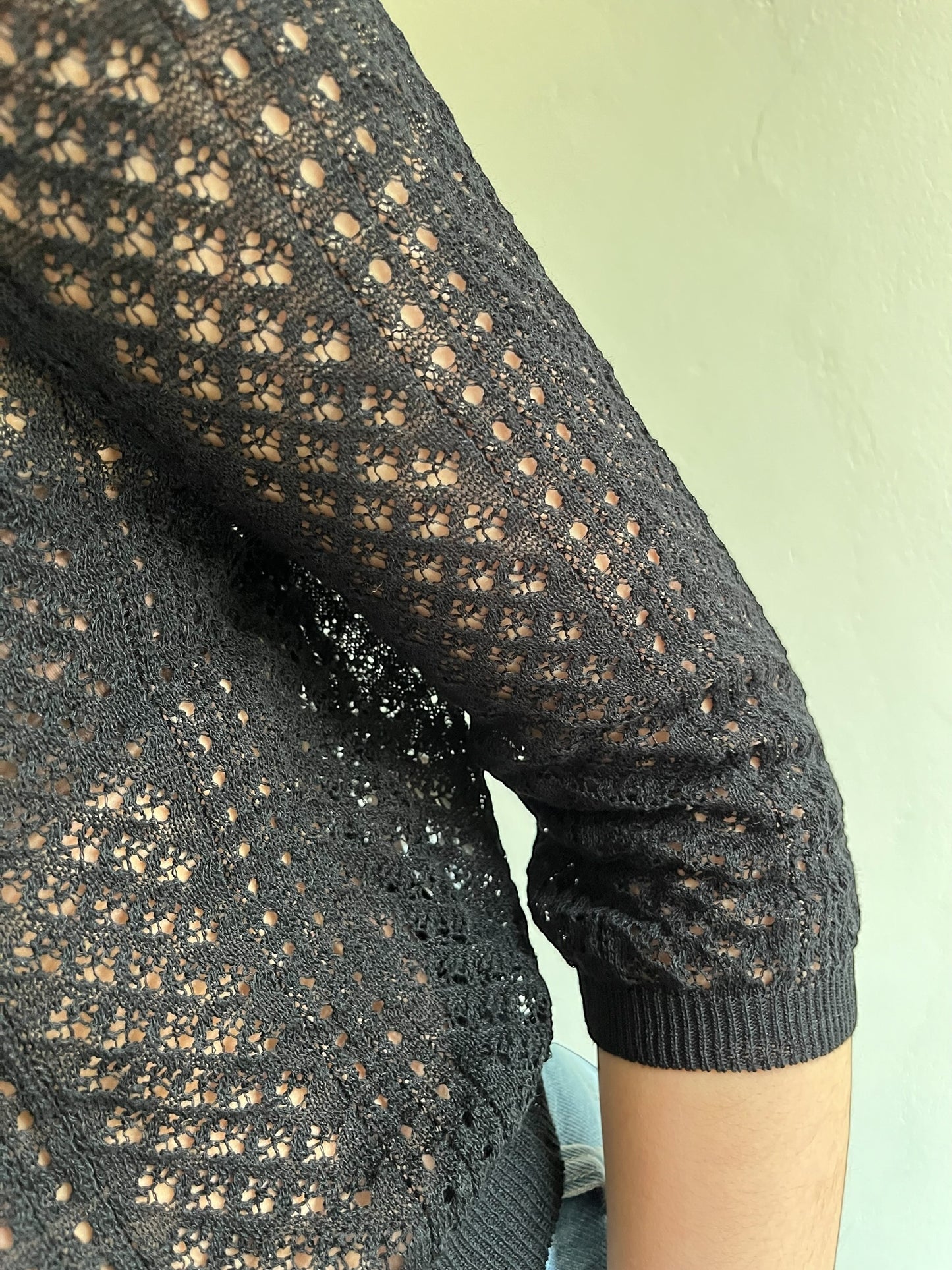 Maglia crop traforata art. 2AB2176 VICOLO