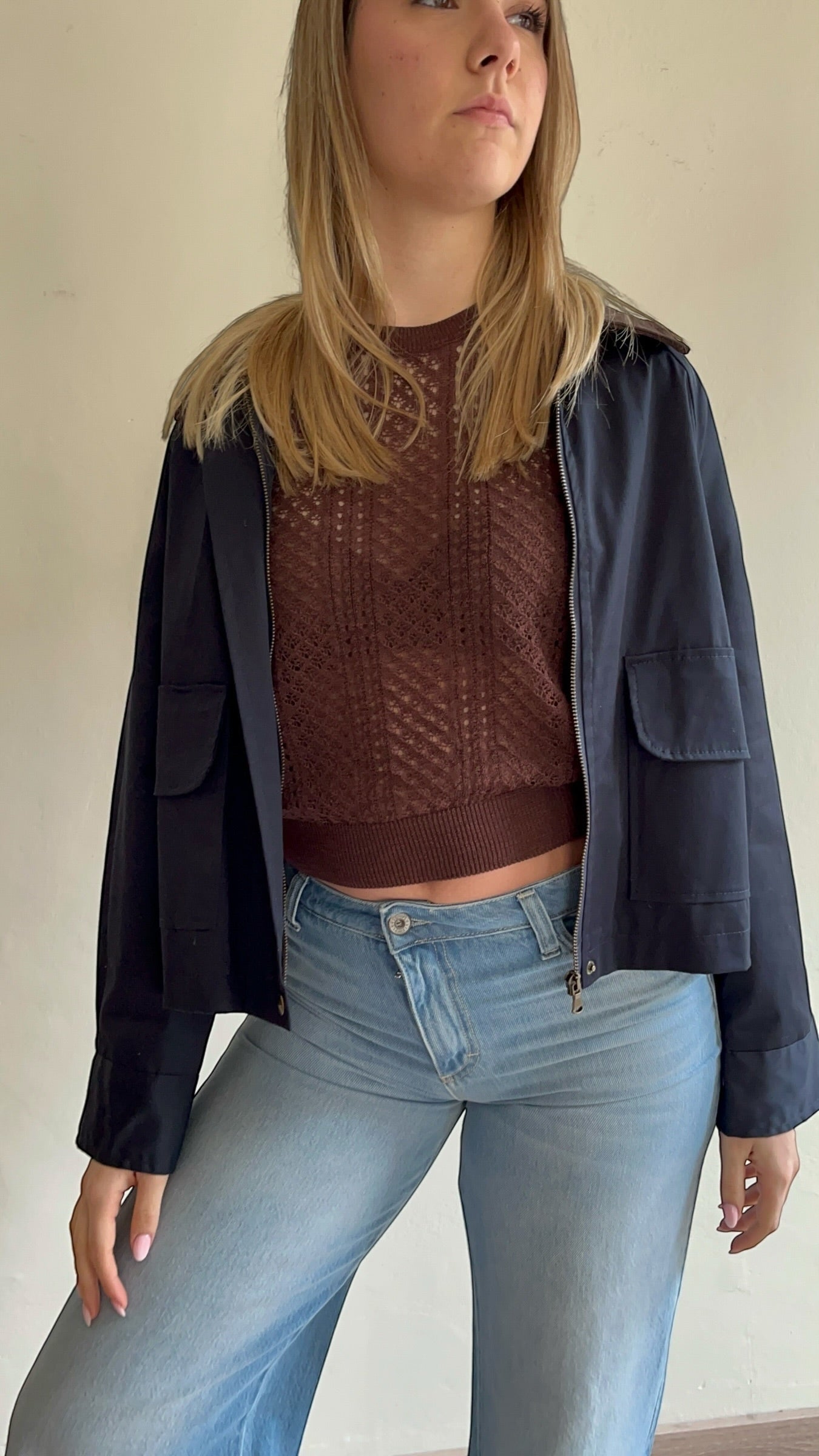 Trench con colletto scamosciato art. 893158 CHEAP&CHIC