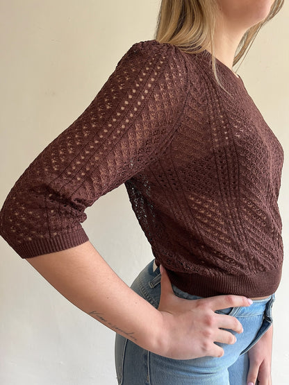 Maglia crop traforata art. 2AB2176 VICOLO