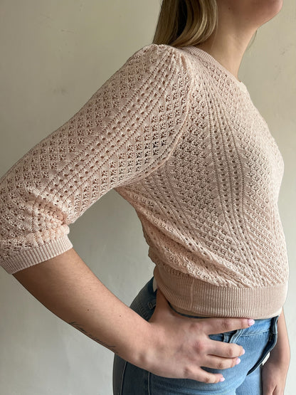 Maglia crop traforata art. 2AB2176 VICOLO