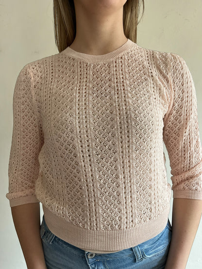 Maglia crop traforata art. 2AB2176 VICOLO