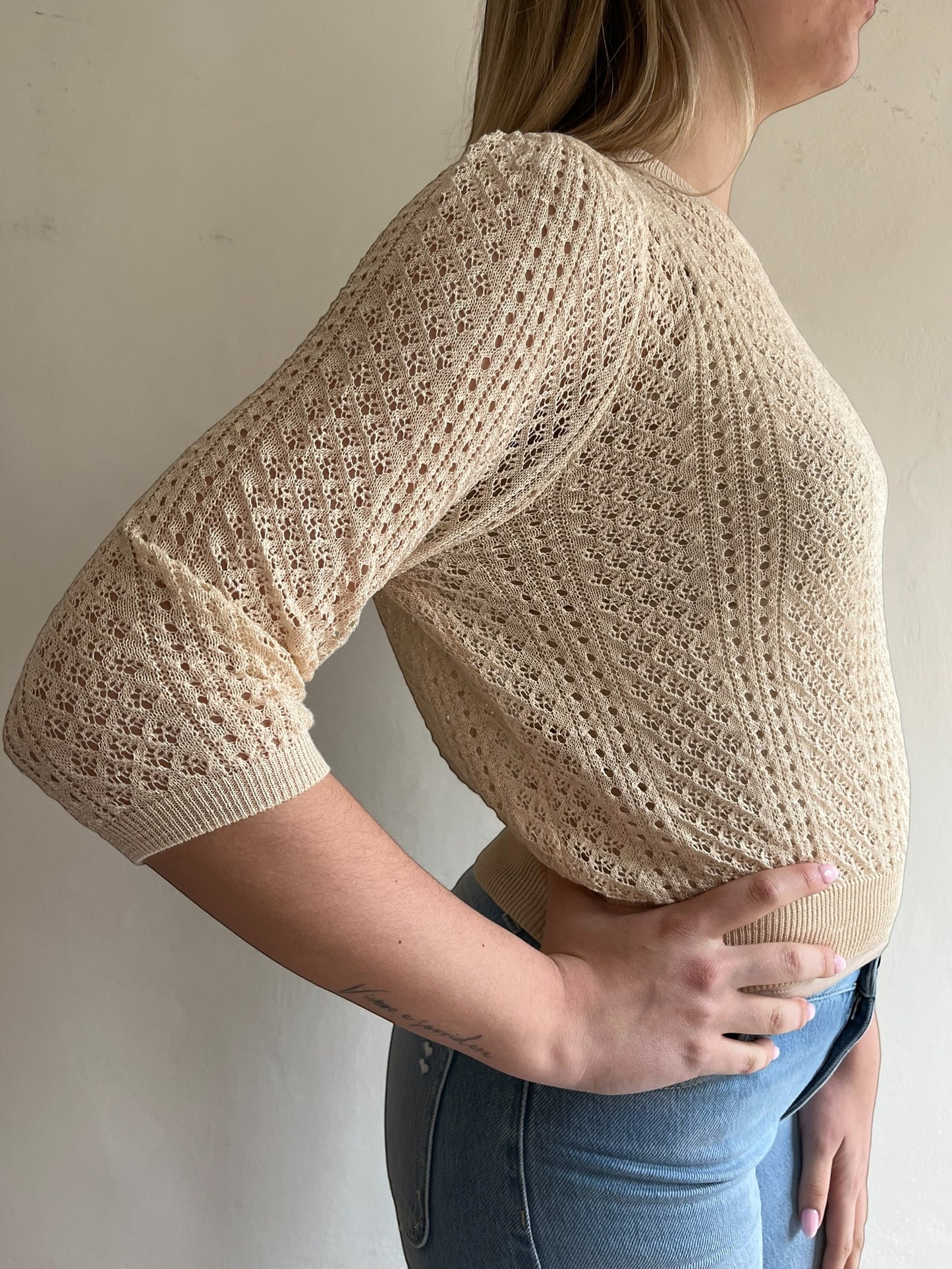 Maglia crop traforata art. 2AB2176 VICOLO