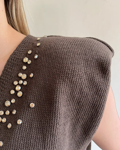 Gilet con brillanti art. D9063/APP1 MOTEL