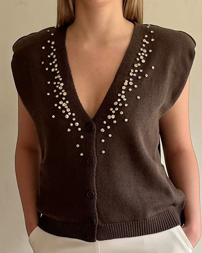 Gilet con brillanti art. D9063/APP1 MOTEL