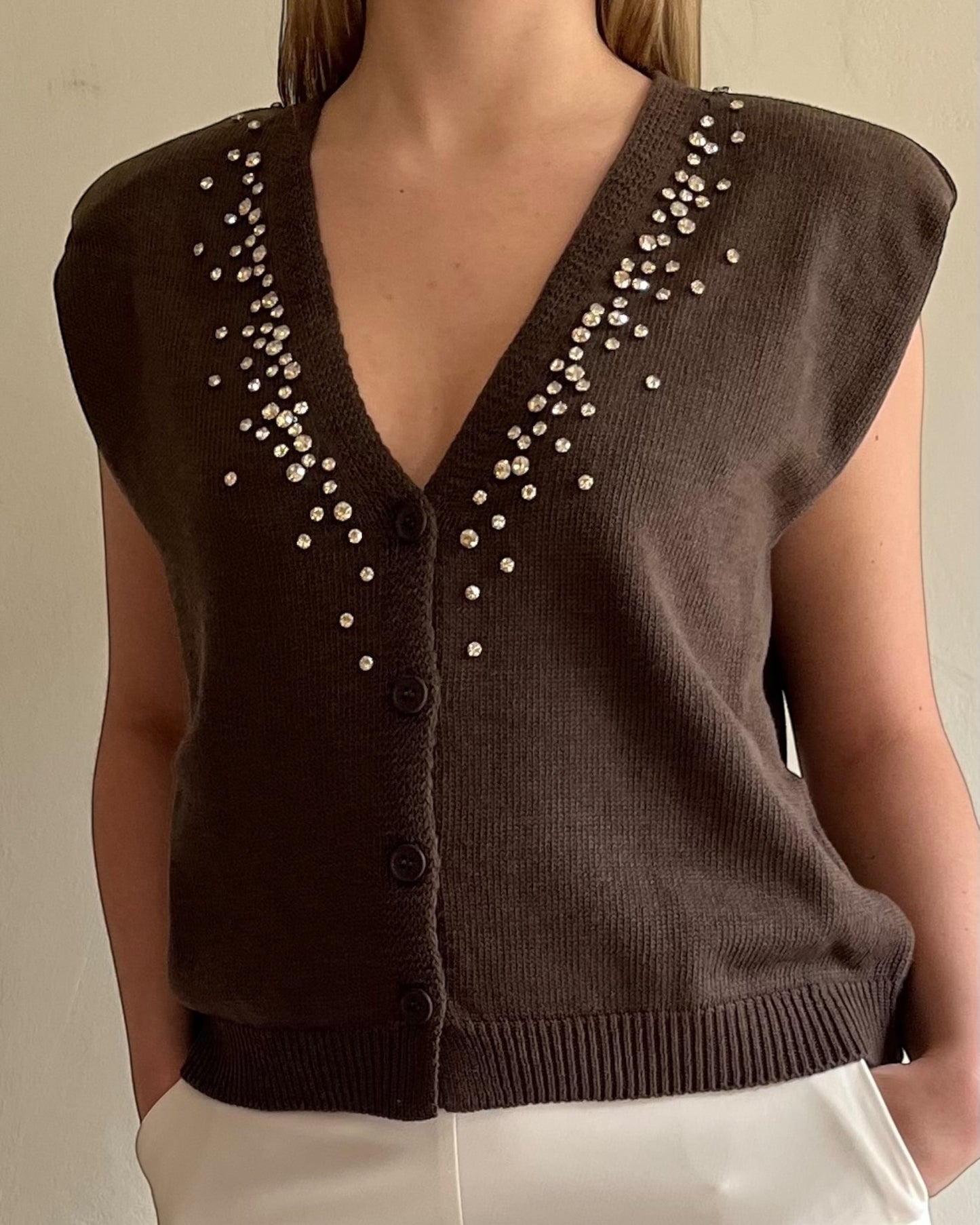 Gilet con brillanti art. D9063/APP1 MOTEL