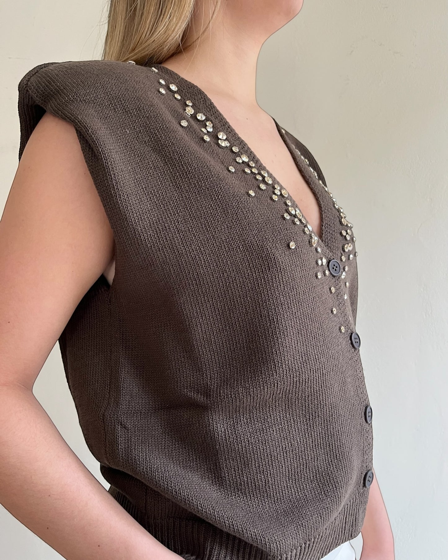 Gilet con brillanti art. D9063/APP1 MOTEL