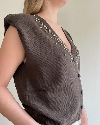 Gilet con brillanti art. D9063/APP1 MOTEL