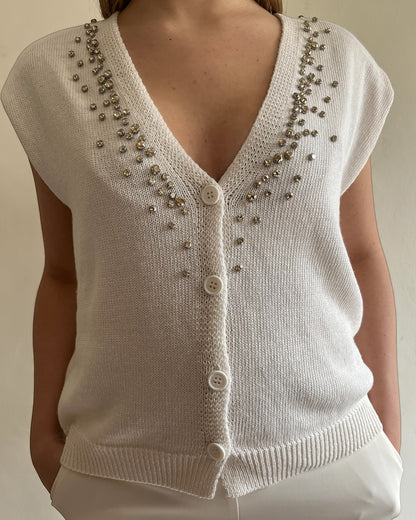 Gilet con brillanti art. D9063/APP1 MOTEL
