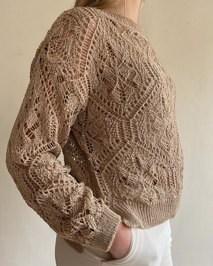 Maglia crochet con mini paillettes art. D90068 MOTEL