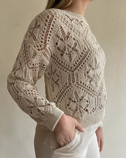 Maglia crochet con mini paillettes art. D90068 MOTEL