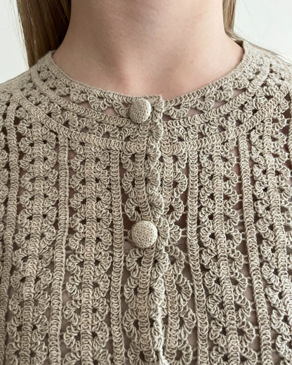 Cardigan crochet crop art. HL1100 MOTEL