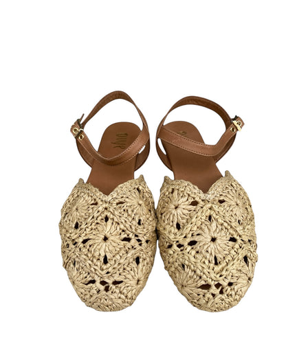 Slingback in rafia art. SF261256 OVYE’