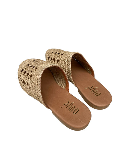 Mules in rafia art. SF114240202 OVYE’