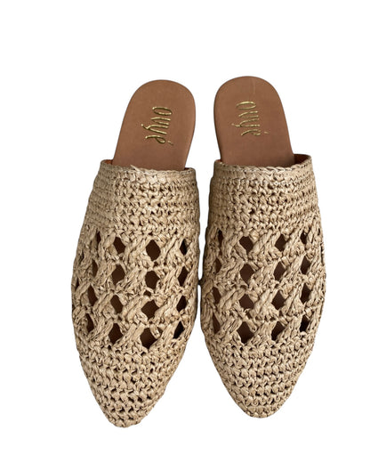 Mules in rafia art. SF114240202 OVYE’