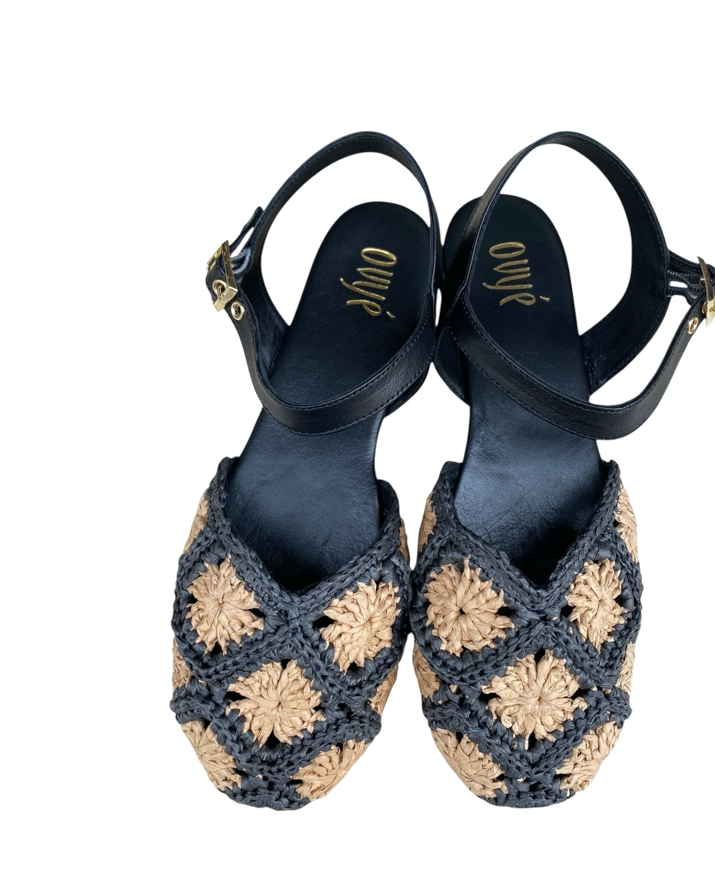 Slingback in rafia art. SF261256 OVYE’