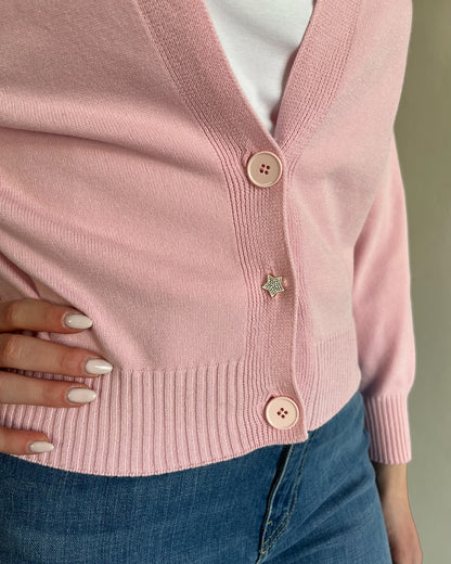Cardigan crop scollo V art. 7AB7056 VICOLO