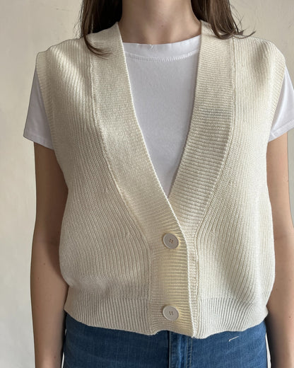 Gilet crop con bottoni art. 7AB7070 VICOLO