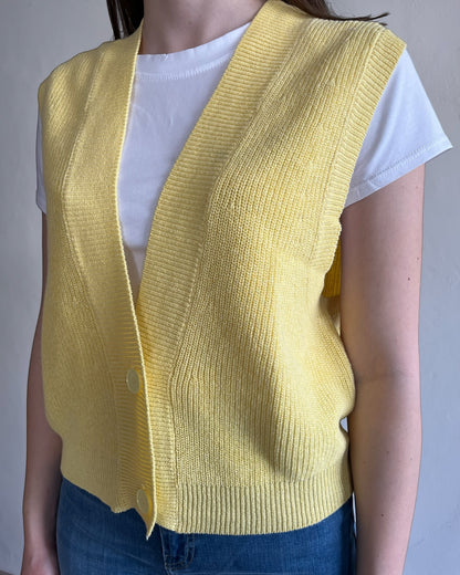 Gilet crop con bottoni art. 7AB7070 VICOLO