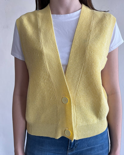 Gilet crop con bottoni art. 7AB7070 VICOLO