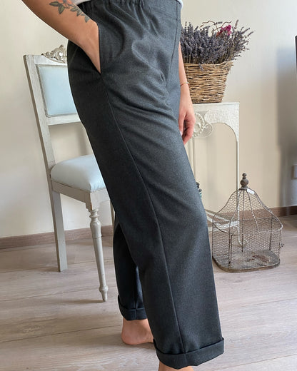 Pantalone in poliviscosa diagonale art.S39YBF BRIGANTEWIN Sandro ferrone