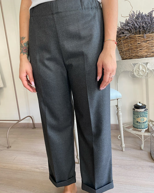 Pantalone in poliviscosa diagonale art.S39YBF BRIGANTEWIN Sandro ferrone